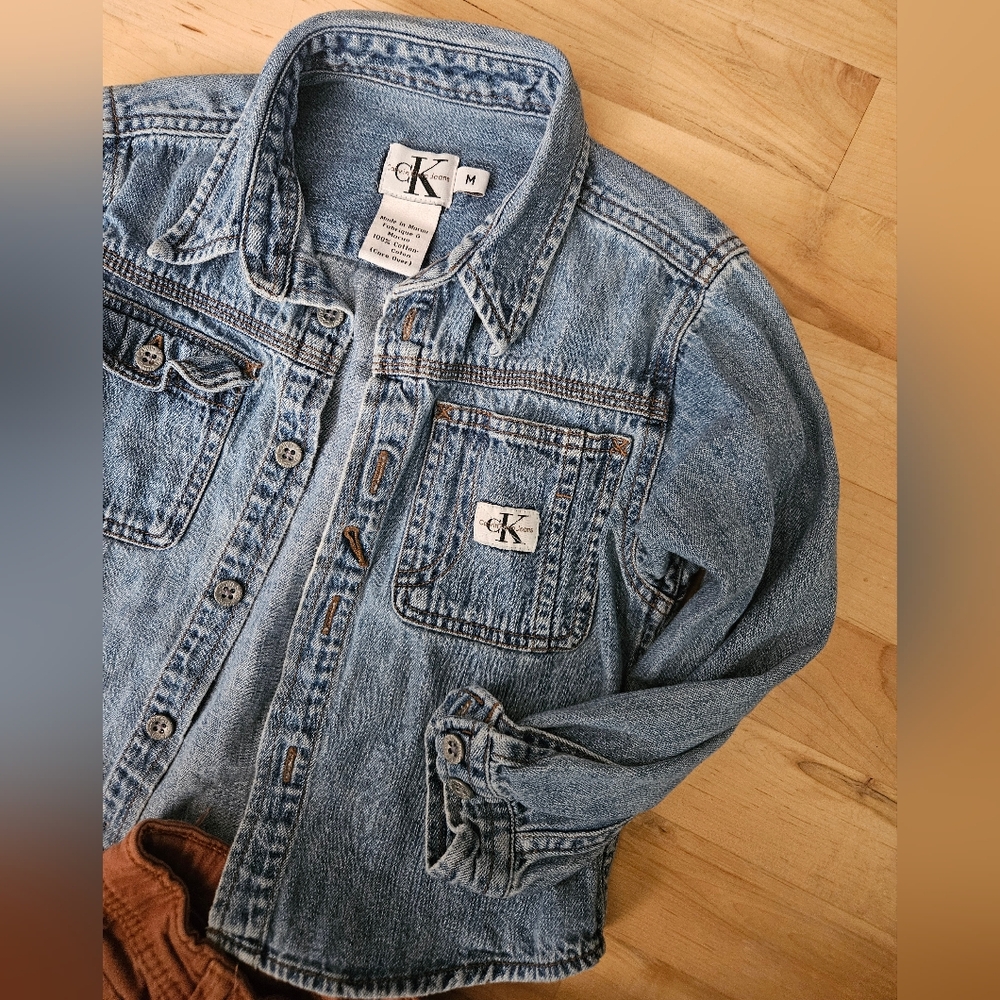 Vintage Calvin Klein Jean Button Down with Boutique Pants